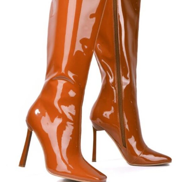 Cape Robbin Simoni beige high heel boots - Picture 3 of 5